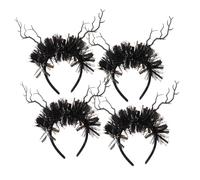 BESPORTBLE 4pcs Halloween Tree Branch Headband Lightweight Gothic Dead Branch Hair Accessory Comfortable Ergonomic Headdress for Cosplay Party and Festival Decor