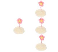 BESPORTBLE 4pcs Hamster Hat for Small Pets Knitted Headwear for Hamsters Chinchillas and Guinea Pigs Lightweight and Comfortable Hat for Photo Props and Parties