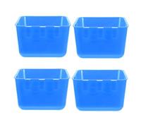 BESPORTBLE 4pcs Hanging Bird Cage Feeding Cups Water Bowl Pet Parrot Rooster Rabbit Cage Food Cups for Budgies Birds
