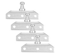 BESPORTBLE 4pcs Heavy Duty Gas Spring Bracket for Automotive Hood and Trunk, Iron Material with Easy Installation and Enhanced Stability, Silver Finish for Lifting and Support Needs