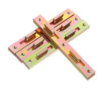 BESPORTBLE 4pcs Heavy Duty Metal Bed Rail Brackets with Headboard Attachment Bed Frame Fixing Connectors for Home and Hotel Replacement Accessories