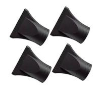 BESPORTBLE 4pcs High Temperature Duck Mouth Wind Mouth Blow Dryer Diffuser Precision Styling Nozzle Hair Dryer Nozzle Replacement Salon Black Nylon