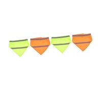 BESPORTBLE 4pcs High Visibility Dog Scarf Reflective Pet Bandana Safety Bib for Night Walks Stylish Cooling Neck Wrap Random Color