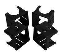 BESPORTBLE 4pcs Hollow Tube Sleeve Insert Square Tube Pipe Bushing Black Pp Pa Inner Liner for Workout Machines, Tight Secure Connection, Smooth Sliding and Noise Reduction