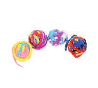 BESPORTBLE 4pcs Interactive Cat Toy Tails Handmade Chew and Chasing for Indoor Cats Fun Pet Toys for Exercise and Engagement Random Style