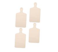 BESPORTBLE 4Pcs Interactive Graffiti Craft Wood Mini Cutting Boards for Smooth Surface Easy to Clean for DIY Projects and Pretend Play