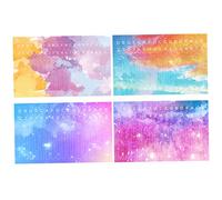 BESPORTBLE 4Pcs Kalimba Scale Stickers for Beginners Decals for Thumb Piano Learning Easy Installation Durable Music Accessories for Percussion Enthusiasts