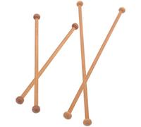 BESPORTBLE 4pcs Khaki Macrame Stick Tapestry Hanging Poles Made of Sturdy Wood with Easy Installation, Unique Design and Beautifully Woven Style for Wall Display and Quilt Hanging