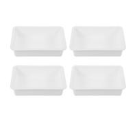 BESPORTBLE 4pcs Kitchen Sink Play Lightweight Portable Rectangular Pretend Basin with Rounded Edges Safe Plastic Kitchen Prop Accessories for Indoor Outdoor Pretend Play