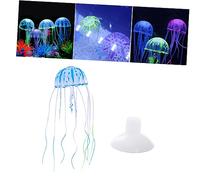 BESPORTBLE 4pcs Large Artificial Jellyfish Aquarium Decor Realistic Glowing Jellyfish Tank Ornament Fish Tank Decoration for Freshwater Saltwater