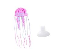 BESPORTBLE 4pcs Large Glowing Effect Artificial Jellyfish Decor for Fish Tank Realistic Aquarium Ornament Green Purple Safe Easy to Install Adds Unique Decor to Freshwater Saltwater Tanks