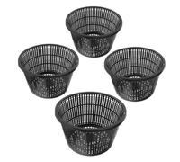 BESPORTBLE 4pcs Large Hydroponic Net Pots Slotted Mesh Planting Baskets for Indoor Outdoor Growing Prevent Water Leakage Easy to Clean Space Saving Design for Garden and Greenhouse Use