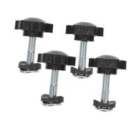 BESPORTBLE 4pcs Lawn Mower Handle Knob Bolt Nut Set Weather-resistant Lawn Tractor Screws Hand Mower Accessories with Quick Assembly Oxidation-resistant Coating