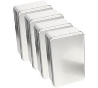 BESPORTBLE 4pcs Lightweight Dice Storage Boxes with Liners Portable Iron Dice Cases for Game and Small Accessories Scratch-Resistant Organizers