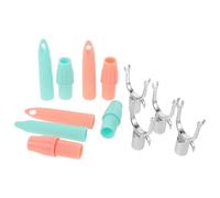 BESPORTBLE 4pcs Long Reach Metal Hook Clothesline Pole Adjustable Retractable U-Shaped Stainless Steel Clothing Reach Pole Hook Heads for Closet Use