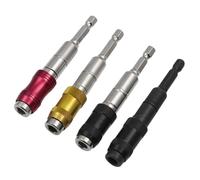 BESPORTBLE 4pcs Magnetic Knuckle Bit Extenders with Hex Shank Connection Shafts Quick Release Pivoting Bit Holders for Power Drills Screwdriver Bit Holders Extension Set for Using in Tight