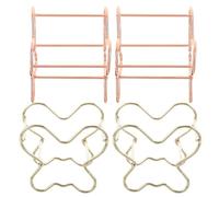 BESPORTBLE 4pcs Makeup Sponge Stand Set with Unique Carbon Steel Design, Portable and Decorative Beauty Sponge Holders for Home Interior and Travel, for Moms and Families