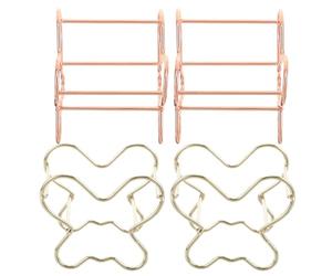 BESPORTBLE 4pcs Makeup Sponge Stand Set with Unique Carbon Steel Design, Portable and Decorative Beauty Sponge Holders for Home Interior and Travel, for Moms and Families