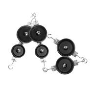 BESPORTBLE 4pcs Mechanic Teaching Pulley Single Double Pulley Physics Experiment Kit for Students Sturdy Material Simple Design for Mechanics Lifting and School Science Labs