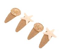 BESPORTBLE 4pcs Mermaid Princess Theme Hair Clips Beach Wedding Seashell Hair Accessories for Women Girls