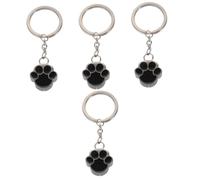 BESPORTBLE 4pcs Metal Dog Paw Urn Keychain Pet Loss Memorial Ashes Keepsake Pendant