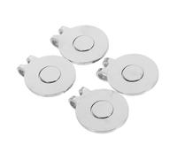 BESPORTBLE 4pcs Metal Golf Ball Marker Hat Clips Flat Cap Clips for Golfers Men Women Convenient Attachment to Hats Belts Gloves Pockets for Efficient Ball Position Marking