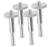 BESPORTBLE 4pcs Mic Stand Adapter 1/4 Screw Thread Metal Converter Compatible Microphone Arms and Stands Professional Microphone Accessory Kit for Singing and Recording