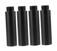 BESPORTBLE 4pcs Microphone Extension Tubes Aluminium Alloy Stable Mic Stand Extension Rods for Broadcast and Other Places Black 5/8 Inch Compatible with Different Microphones