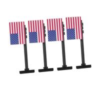 BESPORTBLE 4pcs Mini American Flag Army Building Blocks Kit Educational Soldiers Set for Boys Independence Day Role Accessories