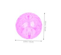 BESPORTBLE 4pcs Mini Hamster Running Balls with Silent Wheel Technology for Small Pets Portable Exercise for Indoor and Play in Yellow Blue Pink and White