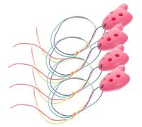 BESPORTBLE 4Pcs Mini Plastic Ocarina for Beginners Portable Musical Instrument with Smooth Craftsmanship and Soothing Sound Music Learners