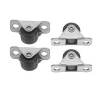 BESPORTBLE 4pcs Mini Rigid Caster Wheels Small Fixed Non-swivel Silent Casters for Precise Directional Control Heavy Load Support and Noise Reduction Tiny Wheels for Furniture Appliances