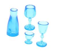 BESPORTBLE 4Pcs Mini Wine Cups Miniature Wine Mugs for Dollhouse Decoration for Mini House Scenes Compact and Cute Design