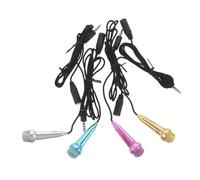 BESPORTBLE 4pcs Mini Wired Microphone for Mobile Phone Handheld Recording Mic Little Microphone for Singing Streaming and Smartphone Use
