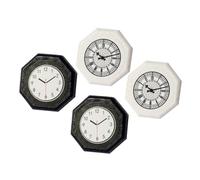 BESPORTBLE 4pcs Miniature Dollhouse Wall Clocks Glossy Material Realistic Mini Accessories for Living Room Dining Room Bedroom Decoration and Photo Props Portable Craft Model