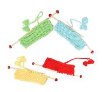 BESPORTBLE 4pcs Miniature Knitting Sweater Micro Scene Decor for Dollhouse Photo Props and DIY Accessories Red Yellow Grass Green Lake Blue