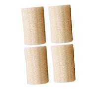 BESPORTBLE 4Pcs Natural Loofah Sponge Body Exfoliating Brush for Shower Durable Bath Wipe for Neck Back Legs and Arms Easy Production for Deep Cleaning