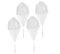 BESPORTBLE 4pcs Parachute with String for Outdoor Throwing Play Hand-thrown Parachutes for Slow Landing Flight Enhancing Coordination and Creativity