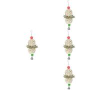 BESPORTBLE 4pcs Parrot Chewing Toy for Birdcage Natural Hanging Plaything Safe and Creative Design Foraging Activity for Parrots and Birds
