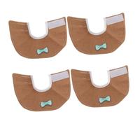 BESPORTBLE 4pcs Parrot Protective Collar for Birds Soft Anti-pecking Neck Collar for Parrots and Budgies Lightweight and Washable Helps Wounds and Prevents Pecking