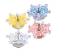 BESPORTBLE 4pcs Parrot Spinner Exercise for Birds Interactive Chew Friendly with Gentle Bell Sounds Sensory Enrichment and Cage Entertainment for Parakeets and Parrots