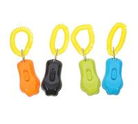 BESPORTBLE 4pcs Pet Clicker Training Tool with Wristband - Dog and Cat Behavior Trainer for Obedience, Puppy and Kitten Training, Outdoor and Home Use