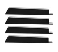 BESPORTBLE 4Pcs Piano Keytops Durable Plastic Black Key Replacement Parts for Piano Repair Compatibility for Various Brands and Models for Worn Key Restoration