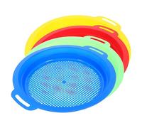 BESPORTBLE 4pcs Plastic Sand Strainer for Summer Beach Sieve Plaything Lightweight Fine Mesh Design for Filtering Sand and Stones Random Color