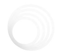 BESPORTBLE 4pcs Portable Drum Mute Circles Made of Polyacid Film for Simple Home Snare Drum Practice Accessory
