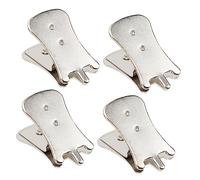BESPORTBLE 4pcs Portable Erhu Mutes Made of Galvanized Steel, Minimizing Sound Level with Minimalist Design for Practice and Performance