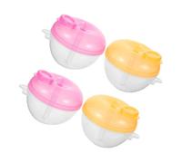 BESPORTBLE 4pcs Portable Formula Dispenser Three Compartment Milk Powder Container for Go Feeding for Travel Versatile Storage