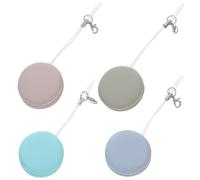 BESPORTBLE 4Pcs Portable Macaron Screen Cleaner Set for Mobile Phones and Laptops, Multi-Color Microfiber Cloths with Keychain, Suitable for Car Displays and Glasses Lens Cleaning