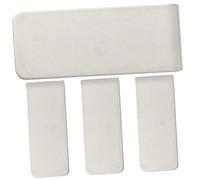 BESPORTBLE 4pcs Portable Stainless Steel Money Clips Durable Wallet Storage Clips for Cash Bills Credit Cards Items Lightweight Non Rusting Space Saving Design