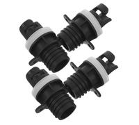 BESPORTBLE 4pcs PVC Air Valve Adapter for Inflatable Boats Pump Valve Adaptor with Leak Quick Connection Compatible with Fishing Inflator Pumps for Outdoor Kayak and Boat Air Inflation